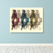 Moderne Wanddekoration - gewickelte Leinwand (Insitu (Holzboden))