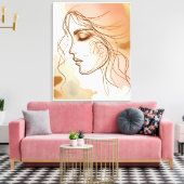 Moderne Wanddekoration Leinwanddruck (Insitu (Wohnzimmer))