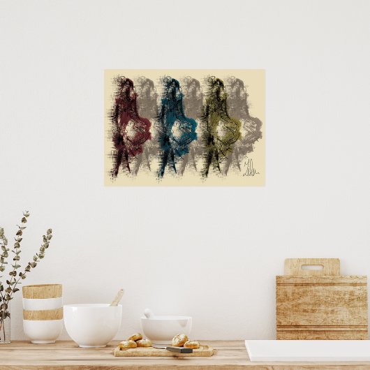 Moderne Wanddekoration - Plakat (Küche)