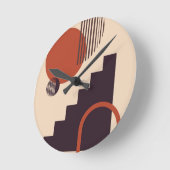 Moderne Wandkunst Runde Wanduhr (Winkel)