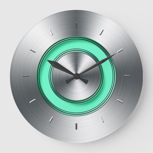 Moderne Wanduhr für Imitate der Küche Metall (Vorderseite)