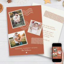 Moderne warme Familienfoto süße Stempel