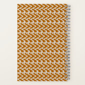Moderne warme goldene geometrische Muster Notizblock (Rückseite)
