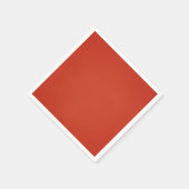 Moderne warme rote Grainy Textur Serviette (Ecke)