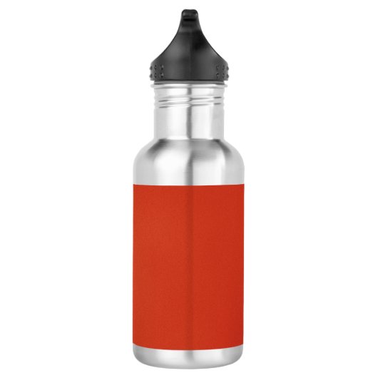 Moderne warme rote Grainy Textur Trinkflasche (Rechts)