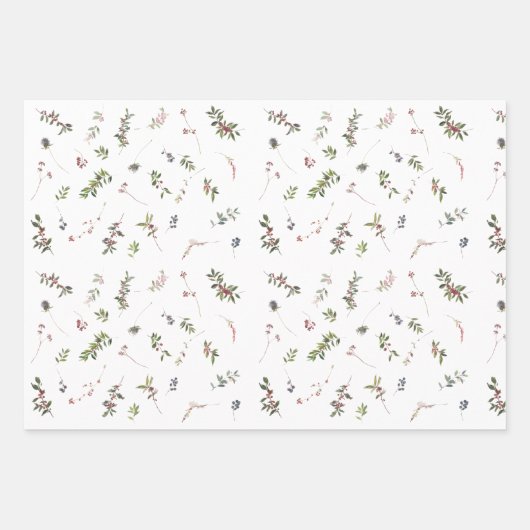 Moderne, warme Winterbergbahn Geschenkpapier Set (Vorderseite 3)