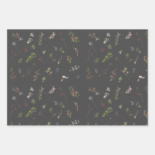 Moderne, warme Winterbergbahn Geschenkpapier Set (Vorderseite 2)