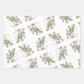 Moderne, warme Winterbergbahn Geschenkpapier Set (Vorderseite)