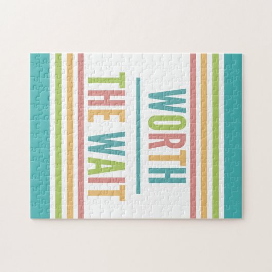 Moderne Wartezeit - Adoption, neues Baby Puzzle (Horizontal)