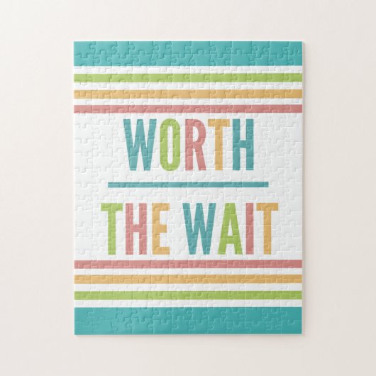 Moderne Wartezeit - Adoption, neues Baby Puzzle (Vertikal)