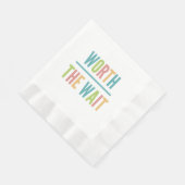 Moderne Wartezeit - Adoption, neues Baby Serviette (Ecke)