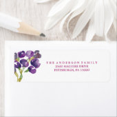 MODERNE WASSERCOLOR-BLUME - Rücksendeadresse (Insitu)