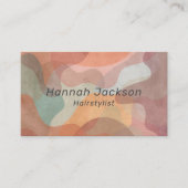 Moderne Wasserfarbe Abstrakt Beruflich Visitenkarte (Vorderseite)