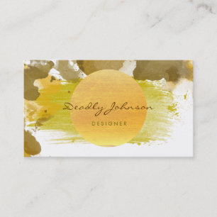 Moderne Wasserfarbe Abstrakt Elegant Cool Visitenkarte