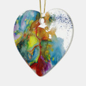 Moderne Wasserfarbe-anatomisches Herz Keramikornament (Links)