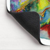 Moderne Wasserfarbe-anatomisches Herz Mousepad (Ecke)