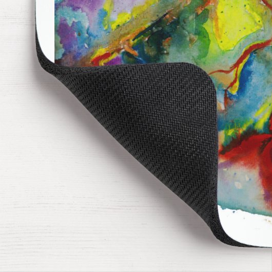 Moderne Wasserfarbe-anatomisches Herz Mousepad (Ecke)