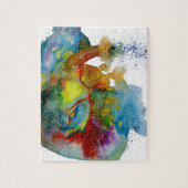 Moderne Wasserfarbe-anatomisches Herz Puzzle (Vertikal)