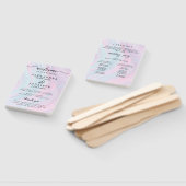 Moderne Wasserfarbe | Aquamarines Hochzeitsprogram Fächer (Non-assembled)