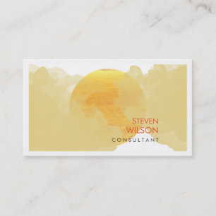 Moderne Wasserfarbe Beruflich Visitenkarte