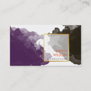 Moderne Wasserfarbe Beruflich Visitenkarte