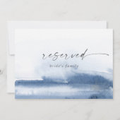 Moderne Wasserfarbe | Blaues Zeichen (Vorderseite)