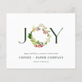 Moderne Wasserfarbe botanische Freude Firmenurlaub Flyer (Vorne)