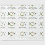 Moderne Wasserfarbe botanische Freude Firmenurlaub Geschenkpapier (Flach)