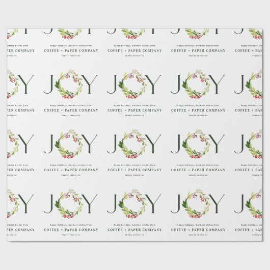 Moderne Wasserfarbe botanische Freude Firmenurlaub Geschenkpapier