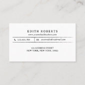 Moderne Wasserfarbe Buffalo Kariert rustikal schic Visitenkarte (Rückseite)