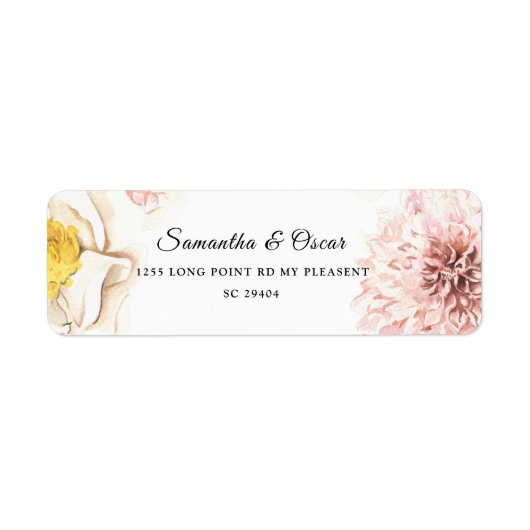 Moderne Wasserfarbe Bunte Blumenrahmen (Vorne)