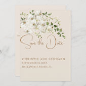Moderne Wasserfarbe Elegante Orchid Save the Date (Vorne/Hinten)