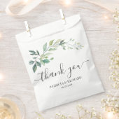 Moderne Wasserfarbe Eukalyptusblätter Grün Geschenktütchen (Ausgeschnitten)