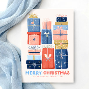Moderne Wasserfarbe Frohe Weihnachten Minimal