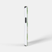 Moderne Wasserfarbe Grüne Blumen & personalisieren iPhone Hülle (Rechte Seite)