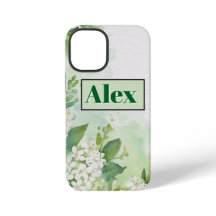 Moderne Wasserfarbe Grüne Blumen & personalisieren