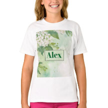 Moderne Wasserfarbe Grüne Blumen & personalisieren