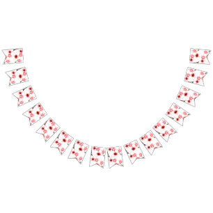 Moderne Wasserfarbe Japanisch Kirsche Blossom Hoch Wimpelkette