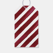 Moderne Wasserfarbe "Joy" Candy Cane Baby Dusche a Geschenkanhänger (Rückseite)
