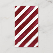 Moderne Wasserfarbe "Joy" Candy Cane Baby Dusche Begleitkarte (Rückseite)