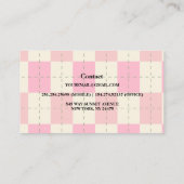 Moderne Wasserfarbe Kunsthandwerkliche Süßigkeiten Visitenkarte (Rückseite)