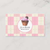 Moderne Wasserfarbe Kunsthandwerkliche Süßigkeiten Visitenkarte (Vorderseite)