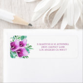 Moderne Wasserfarbe Lila Calla Lily Wedge (Insitu)