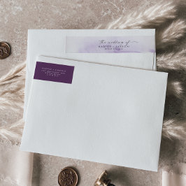 Moderne Wasserfarbe | Lila Hochzeit