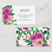 Moderne Wasserfarbe Lila Magenta UAWG Begleitkarte (Vorne/Hinten)