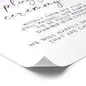 Moderne Wasserfarbe | Lila, nicht eingestecktes Ze Poster (Ecke)