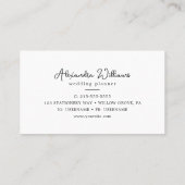 Moderne Wasserfarbe | Lila Visitenkarte (Rückseite)