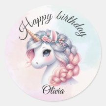 Moderne Wasserfarbe magisches Baby-Einhorn