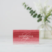Moderne Wasserfarbe-Monogramm-Boutique/Mode Visitenkarte (Stehend Vorderseite)