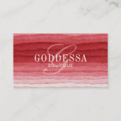 Moderne Wasserfarbe-Monogramm-Boutique/Mode Visitenkarte (Vorderseite)